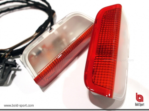 Door warning lights housing with 3D LED lights