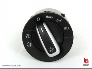 Chrome trim headlight switch