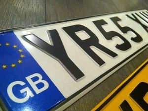 Pressed Metal Number Plates